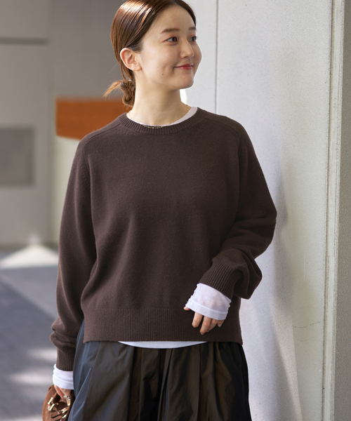 IENA（イエナ）の「SUPER180クルーネックプルオーバー（ニット