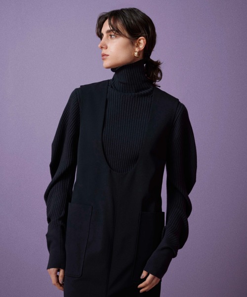 MIESROHE（ミースロエ）の「ウェーブスリーブリブニット（ニット