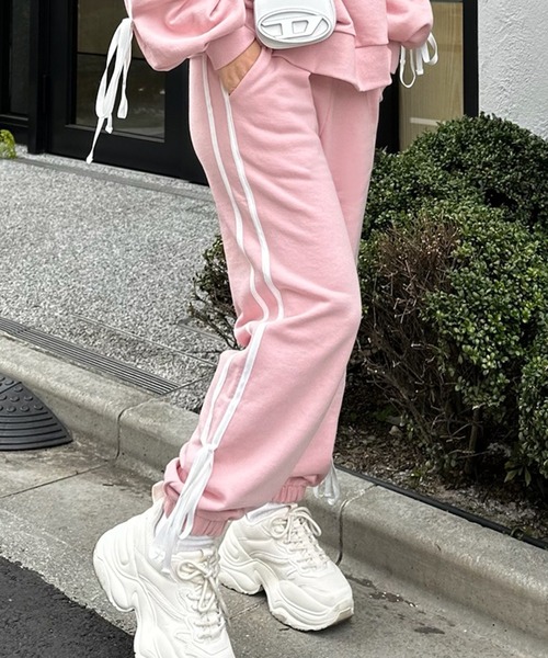 sandlessmoon（サンドレスムーン）の「サイドライン リボンスウェット