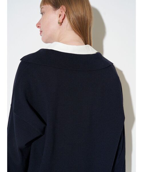 ELENDEEK（エレンディーク）の「シャツドッキングスキッパーニット