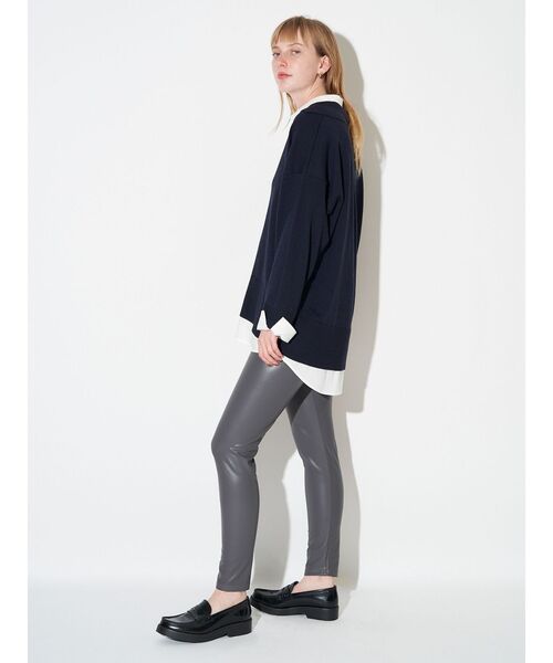 ELENDEEK（エレンディーク）の「シャツドッキングスキッパーニット