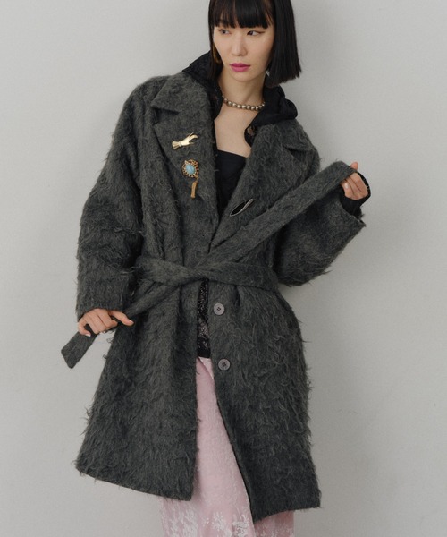 セール】Color shaggy coat / カラーシャギーコート（その他アウター