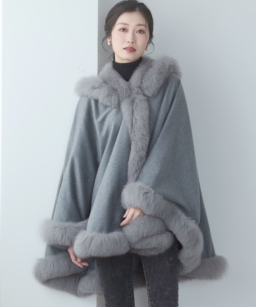 カシミヤケープ（ポンチョ）｜sankyo shokai（サンキョウショウカイ