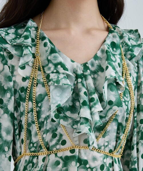 FUMIE=TANAKA/フミエタナカ】《STUDIOUS別注》チェーンブラ