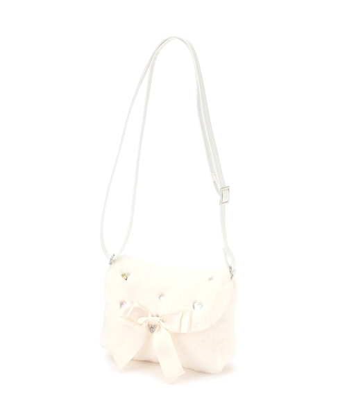 セール】リボン フェイクファーポシェット（ショルダーバッグ）｜mezzo