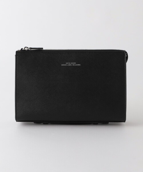 レザーライク サフィアーノ クラッチ バッグ（クラッチバッグ）｜green