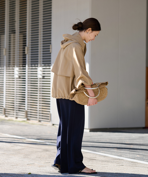 FRAMeWORK（フレームワーク）の「リネンPLタッサーフードショート