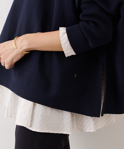 BEARDSLEY（ビアズリー）の「裾フリルストライプブラウス（シャツ