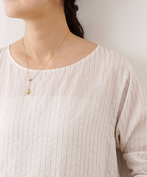 BEARDSLEY（ビアズリー）の「裾フリルストライプブラウス（シャツ