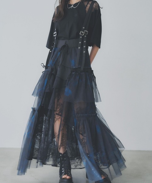 HARE（ハレ）の「サスツキチュールベルトスカート(HARE)（スカート