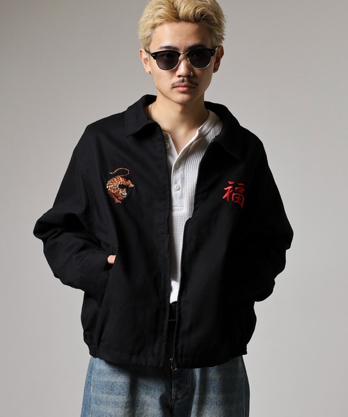 セール】JUNGLESTOTM 虎刺繍スカジャン スーベニアジャケット unisex