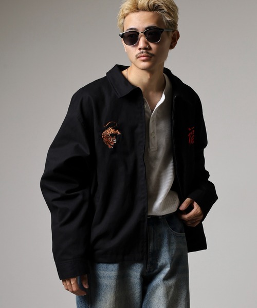 セール】JUNGLESTOTM 虎刺繍スカジャン スーベニアジャケット unisex