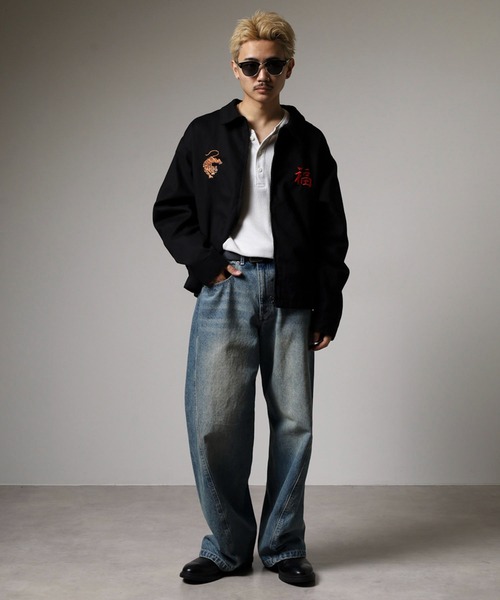 セール】JUNGLESTOTM 虎刺繍スカジャン スーベニアジャケット unisex