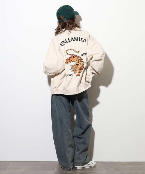 セール】JUNGLESTOTM 虎刺繍スカジャン スーベニアジャケット unisex