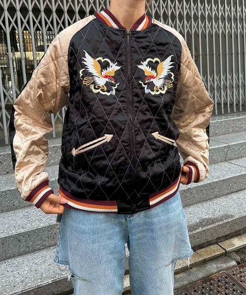 セール】HOUSTON / QUILTING RAYON SOUVENIR JACKET / 51392 / 51393