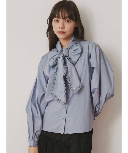 merry jenny（メリージェニー）の「フリルリボンボウタイブラウス