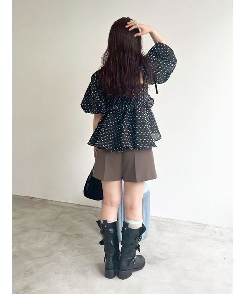 セール】3wayジャガードペプラムビスチェ（シャツ/ブラウス）｜LILY