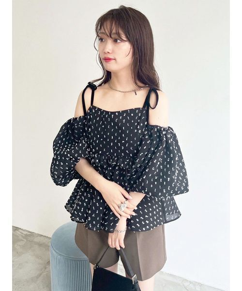 セール】3wayジャガードペプラムビスチェ（シャツ/ブラウス）｜LILY