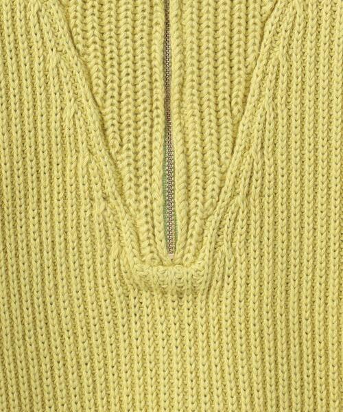 6（ロク）の「＜6(ROKU)＞HIGH ZIP SAILOR KNIT/ニット（ニット