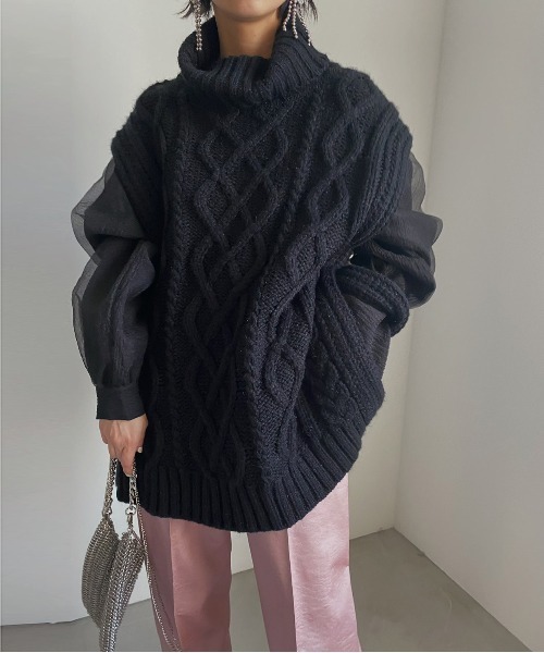 Ameri（アメリ）の「UNDRESSED COTTON CANDY SLEEVE KNIT（ニット