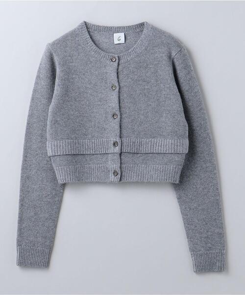 6（ロク）の「＜6(ROKU)＞アルパカ ウール カーディガン（カーディガン