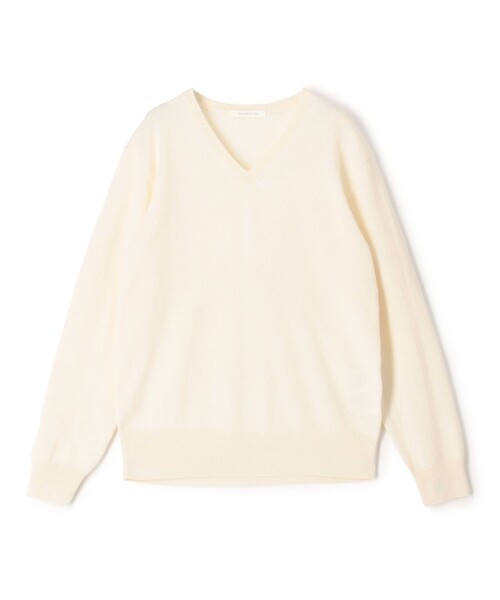 セール】スコットランドカシミヤ Vネックニット（ニット/セーター
