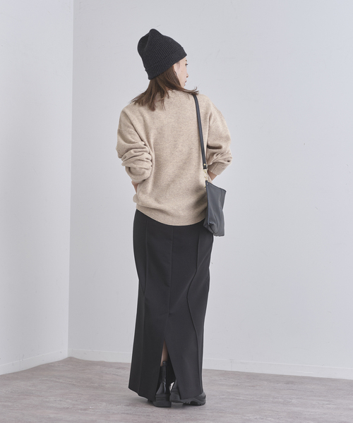 FRAMeWORK（フレームワーク）の「カシミヤ混ポパイクルーネックプル