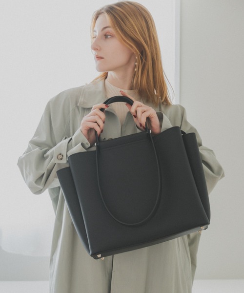 Rename ダブルハンドル シンプル スクエア 2way トートバッグ （トート
