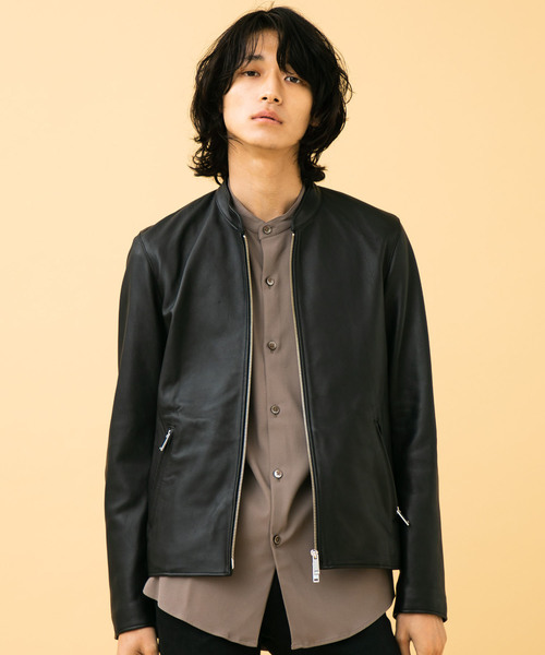 STUDIOUS（ステュディオス）の「【STUDIOUS】ラムレザーシングル