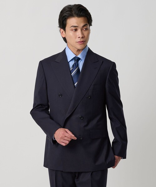 セール】サージ ダブル 6ボタン コンフォートスーツ＜A DAY IN THE