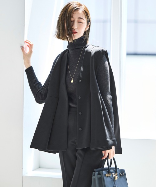 セール】フレア ジレ ＆ フレアパンツ セットアップ ｜ オケージョン