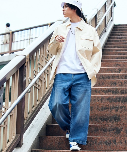 ワイドデニムパンツ(10oz DENIM) MONO-MART│MONO-MART [モノマート