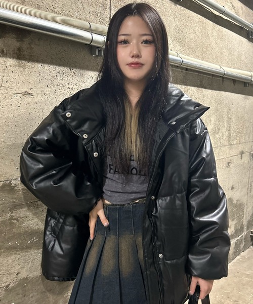 SPINNS（スピンズ）の「ダブルジップデザイン スタンドカラーフェイク