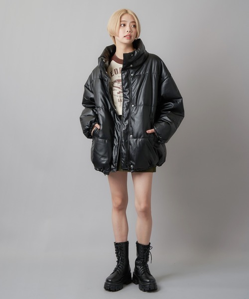 SPINNS（スピンズ）の「ダブルジップデザイン スタンドカラーフェイク