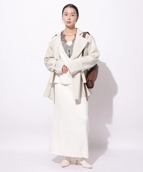 Mystrada（マイストラーダ）の「Vネックレースプルオーバー（ニット