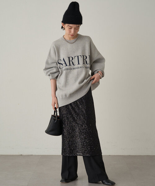 LOUNGEDRESS（ラウンジドレス）の「刺繍ロゴニット（ニット/セーター