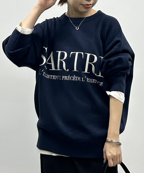 LOUNGEDRESS（ラウンジドレス）の「刺繍ロゴニット（ニット/セーター