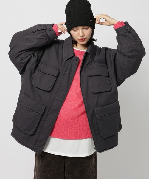 niko and（ニコアンド）の「中綿ミリタリーポケジャケット