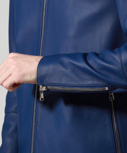 セール】【別注】DENIM×TOMORROWLAND ラムレザー シングルライダース