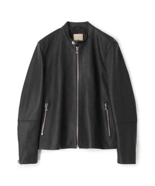 セール】【別注】DENIM×TOMORROWLAND ラムレザー シングルライダース