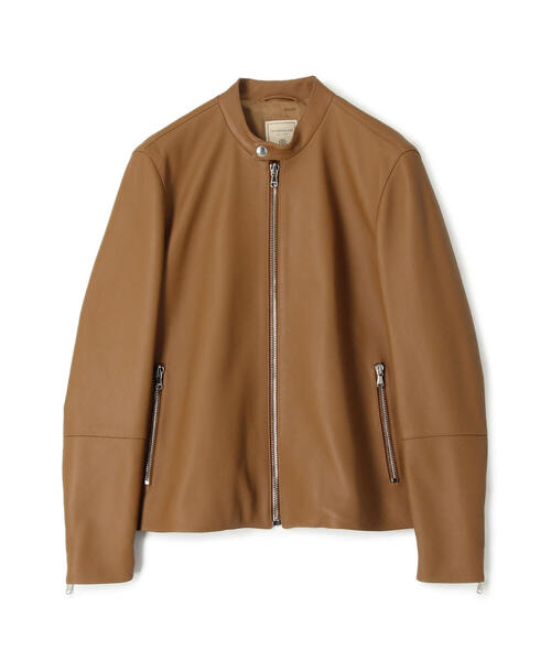 セール】【別注】DENIM×TOMORROWLAND ラムレザー シングルライダース