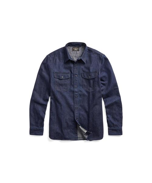 RRL（ダブル アール エル）の「インディゴ コットンリネン デニム