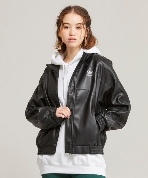 adidas（アディダス）の「フェイクレザージャケット / アディダス