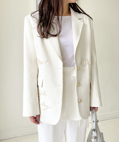 セール】ロープ刺繍オーバージャケット（テーラードジャケット）｜U by