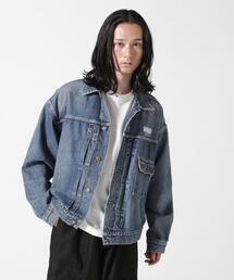 MINEDENIM（マインデニム）の「Smooth Leather Studs Zipup Loose JKT