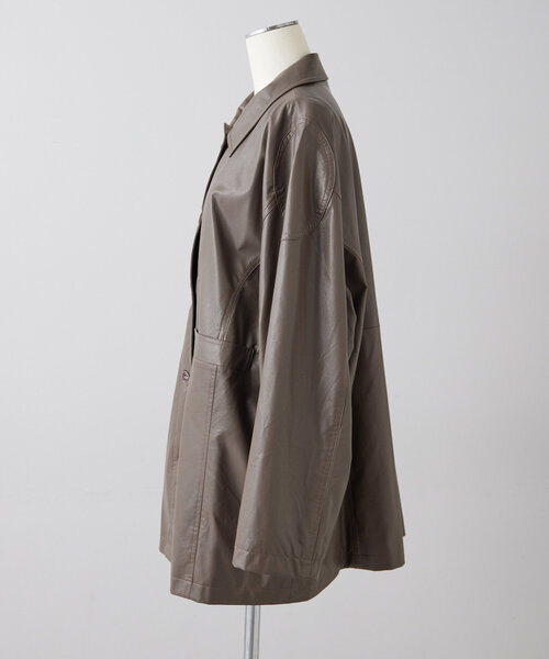 ear PAPILLONNER（イアパピヨネ）の「フェイクレザージャケット【SUM1