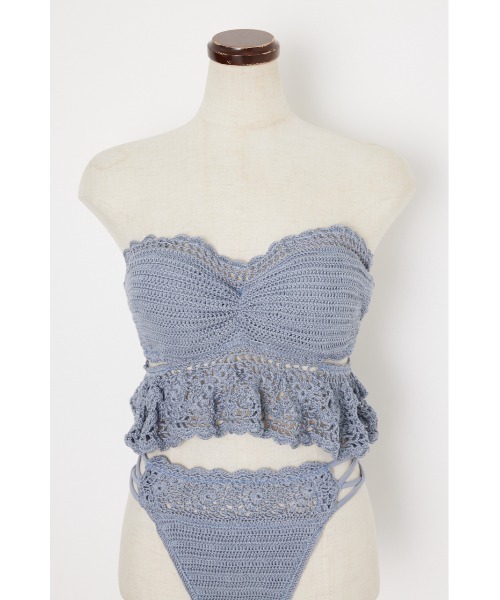 rienda（リエンダ）の「Many wayオフショルクロシェバンドゥビキニ