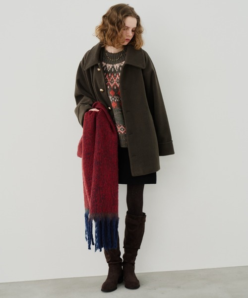 金釦ミドルコート（ステンカラーコート）｜Unitage（ユニテージ）の