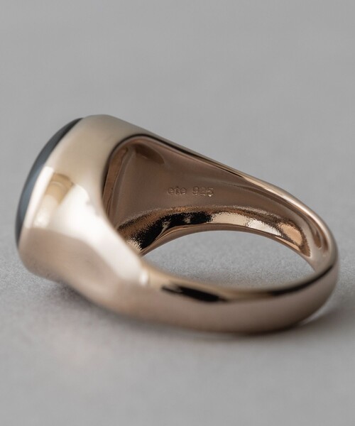 ete（エテ）の「○[リキッドロウ] スモーキークォーツ リング（リング