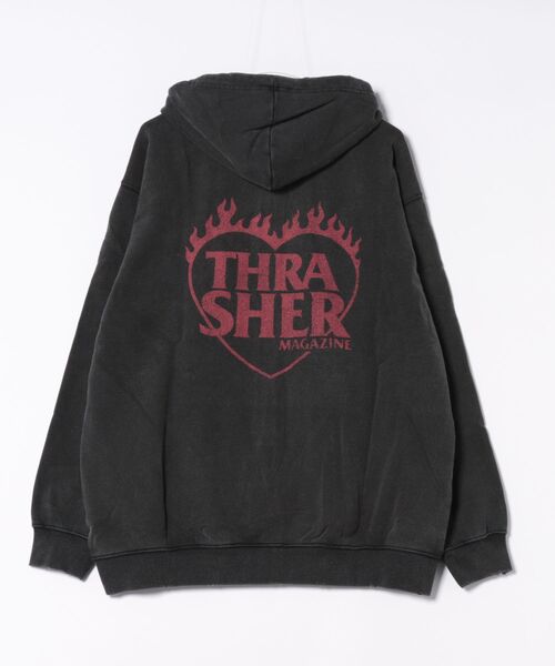 セール】THRASHER/スラッシャー ジップアップ パーカー スウェット
